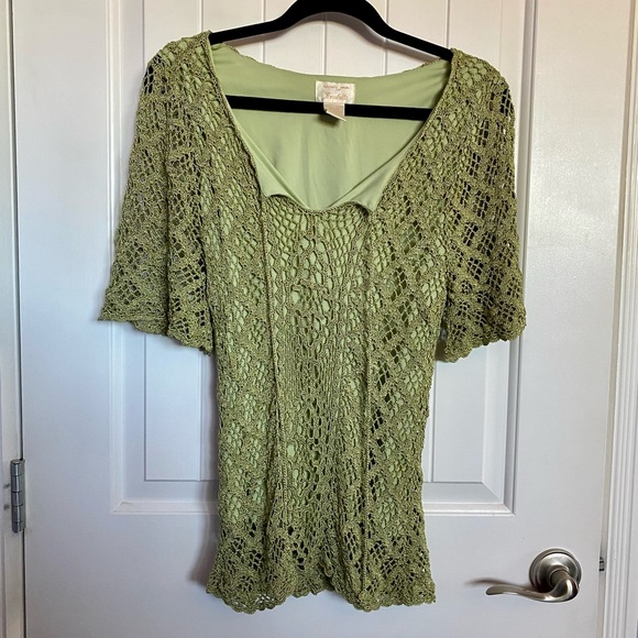 Vintage crochet fall top - Picture 2 of 5